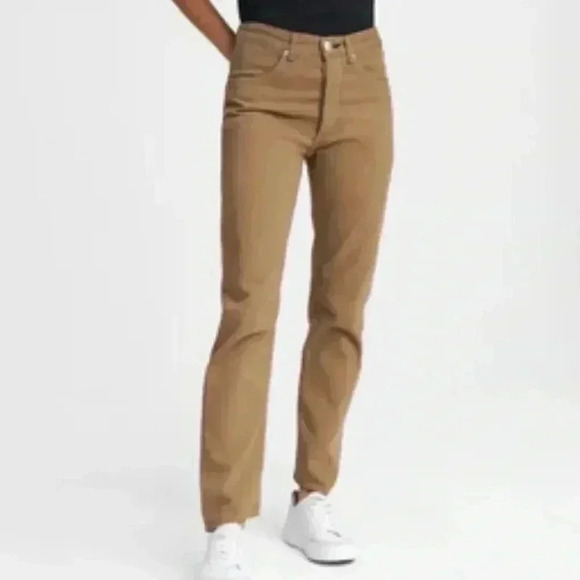 rag & bone Denim - RAG AND BONE Jeans Womens High Rise Straight Buttnernut Brown Engineer Sz 31